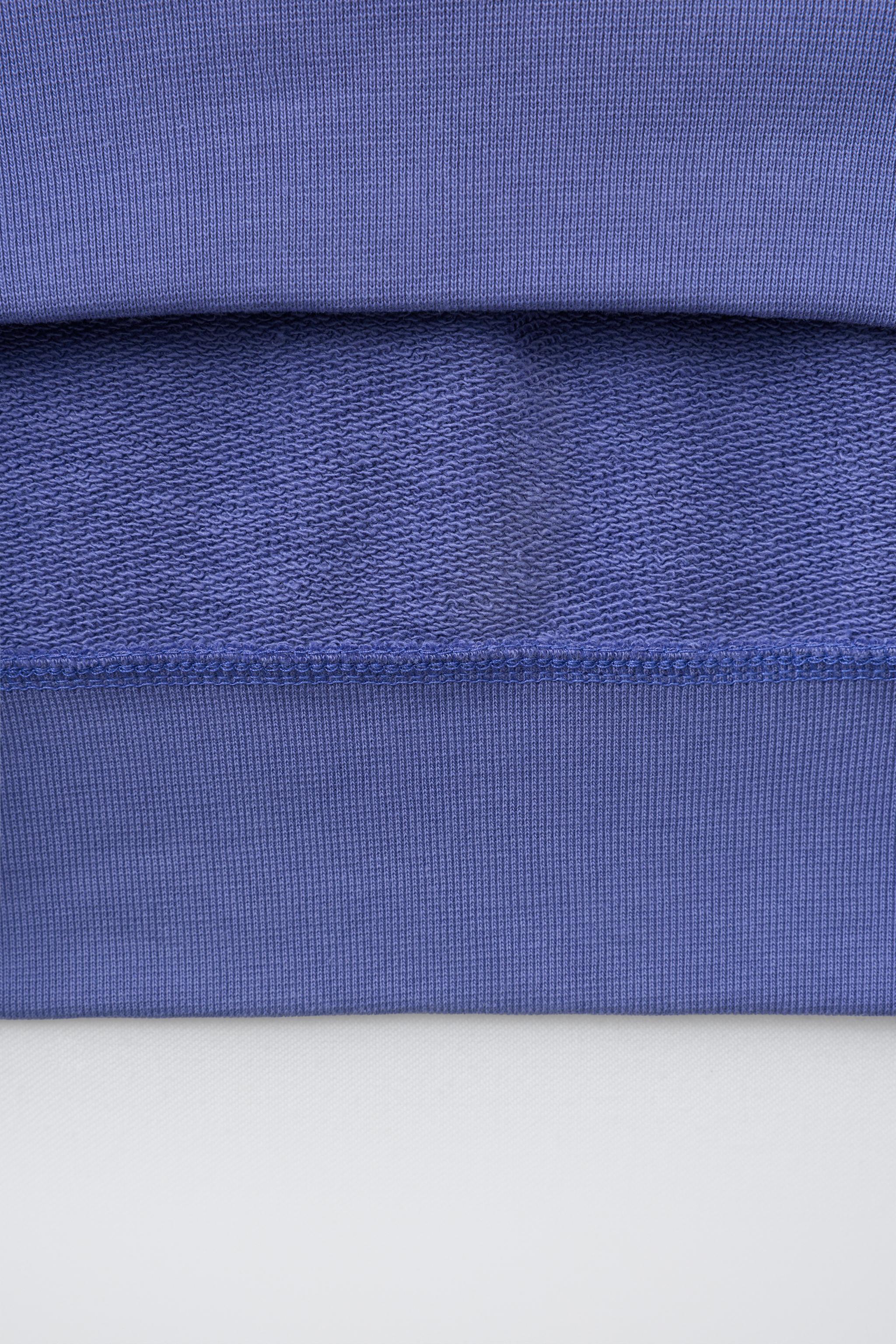 SHORT SLEEVE TEXT SWEATSHIRT